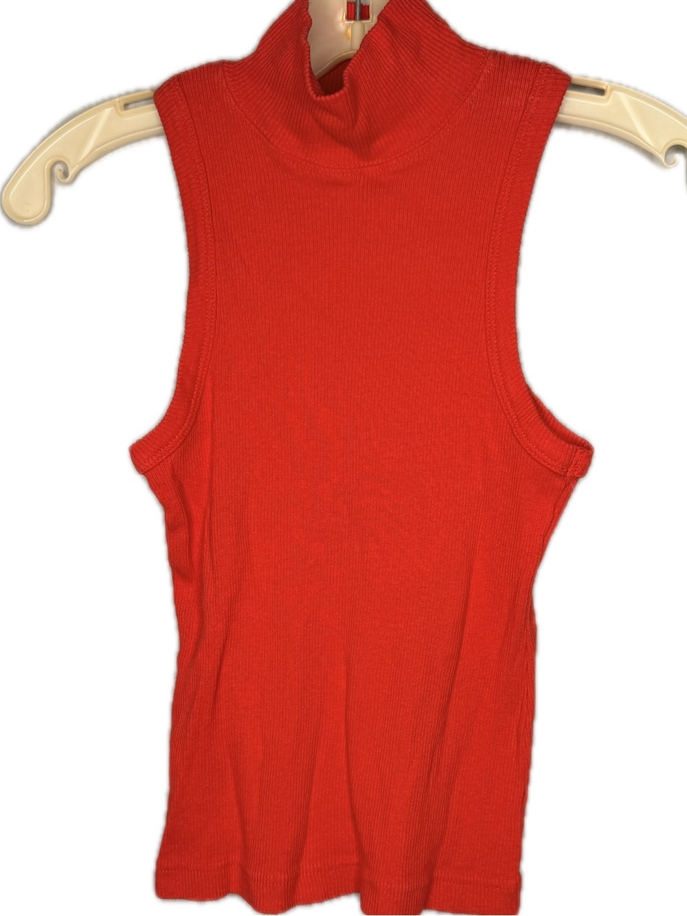 Hard Tail Forever Red Ribbed Cotton Top nwot